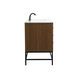 Eugene 60 X 22 X 34 inch Walnut Brown Vanity Sink Set