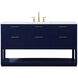 Larkin 60 X 22 X 34 inch Blue Vanity Sink Set in 1