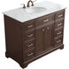 Americana 84 X 22 X 70 inch Teak Vanity Sink Set