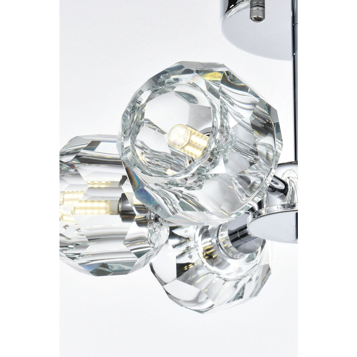 Eren 6 Light 14 inch Chrome Flush Mount Ceiling Light
