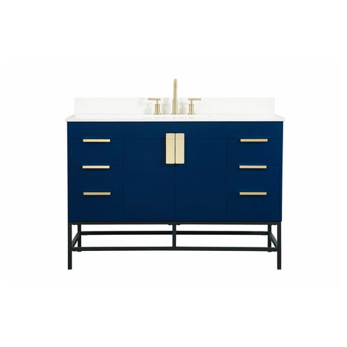 Eugene 48 X 22 X 34 inch Blue Vanity Sink Set