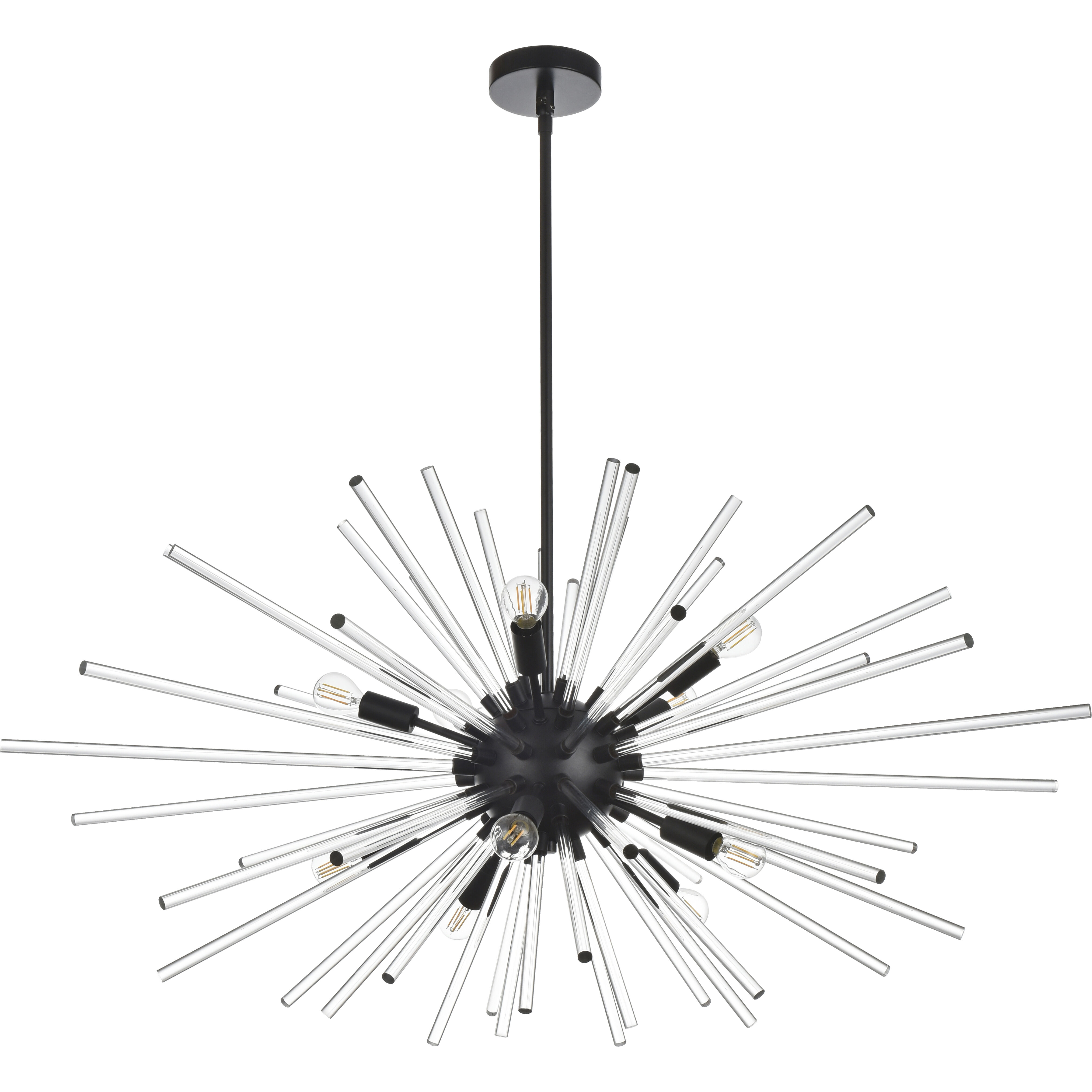 Sienna 10 Light 42 inch Black Pendant Ceiling Light