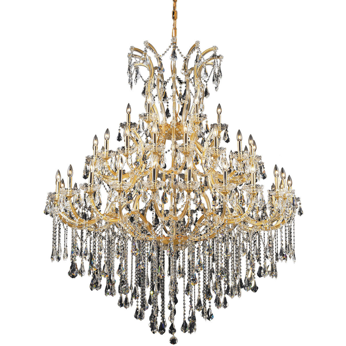 Maria Theresa 49 Light 60 inch Gold Foyer Ceiling Light in Clear