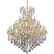 Maria Theresa 49 Light 60 inch Gold Foyer Ceiling Light in Clear, Royal Cut