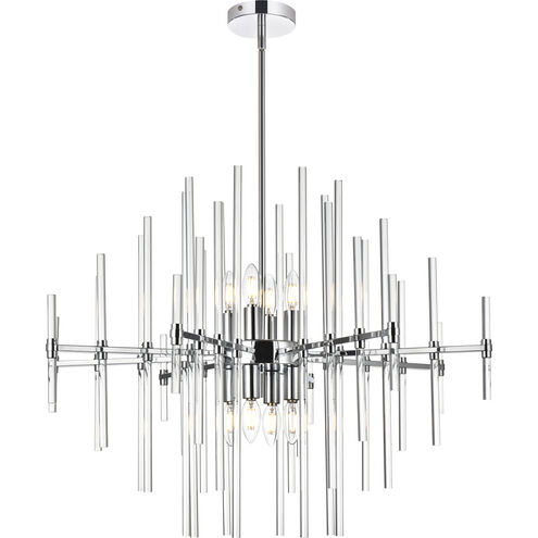 Sienna 8 Light 31 inch Chrome Pendant Ceiling Light