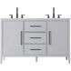 Millie 54 X 35 inch Grey Bathroom Vanity Cabinet