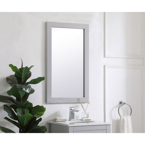 Aqua 32 X 18 inch Grey Wall Mirror