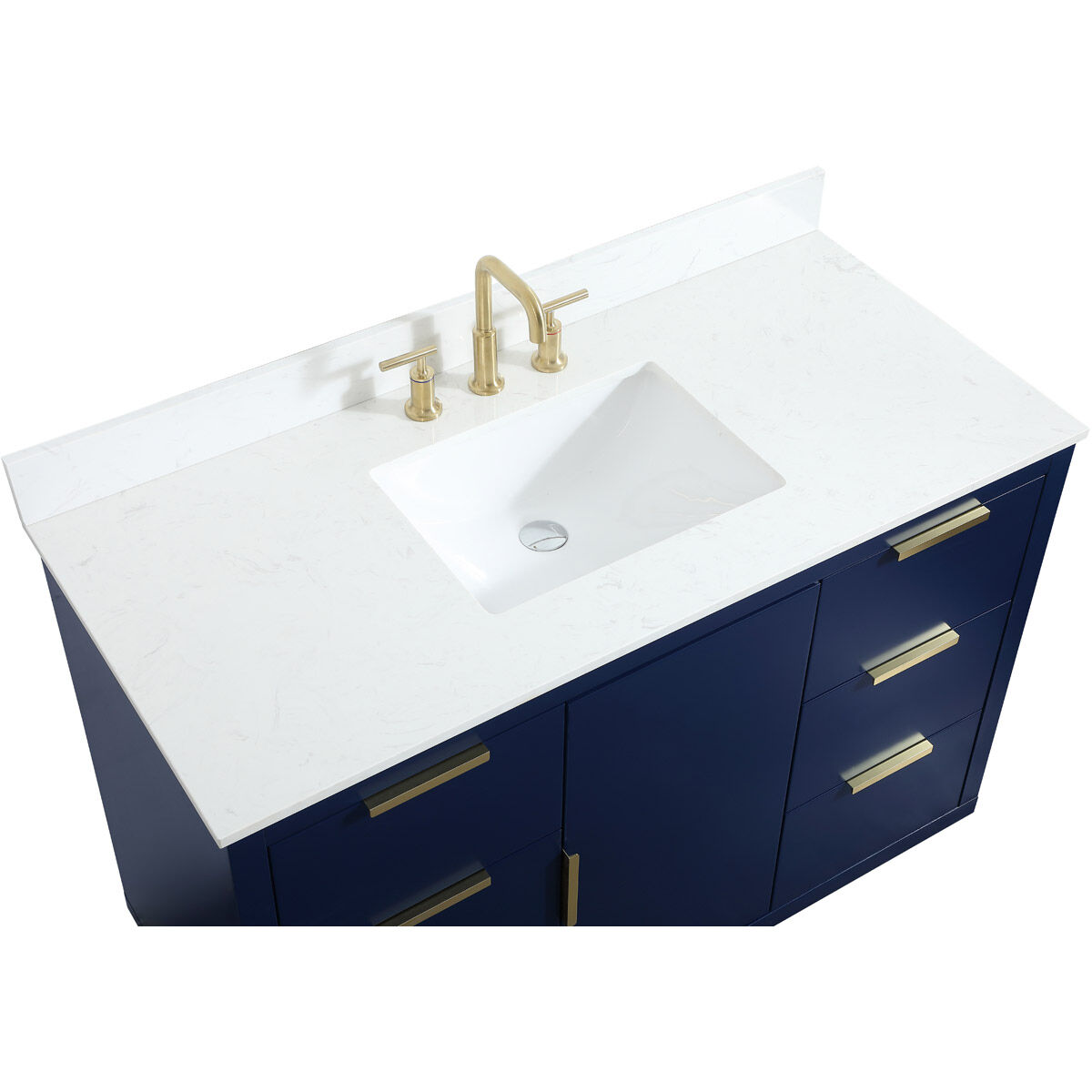 Blake 48 X 22 X 34 inch Blue Vanity Sink Set