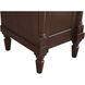 Lexington 19 X 18 X 35 inch Walnut Vanity Sink Set 