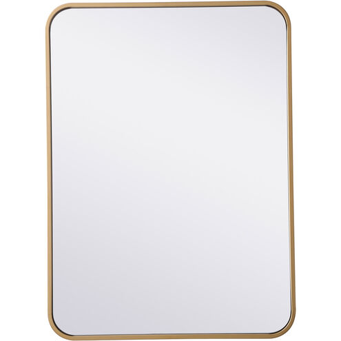 Evermore 30 X 22 inch Brass Mirror