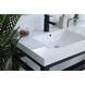 Raya 60 X 22 X 34 inch Black Vanity Sink Set