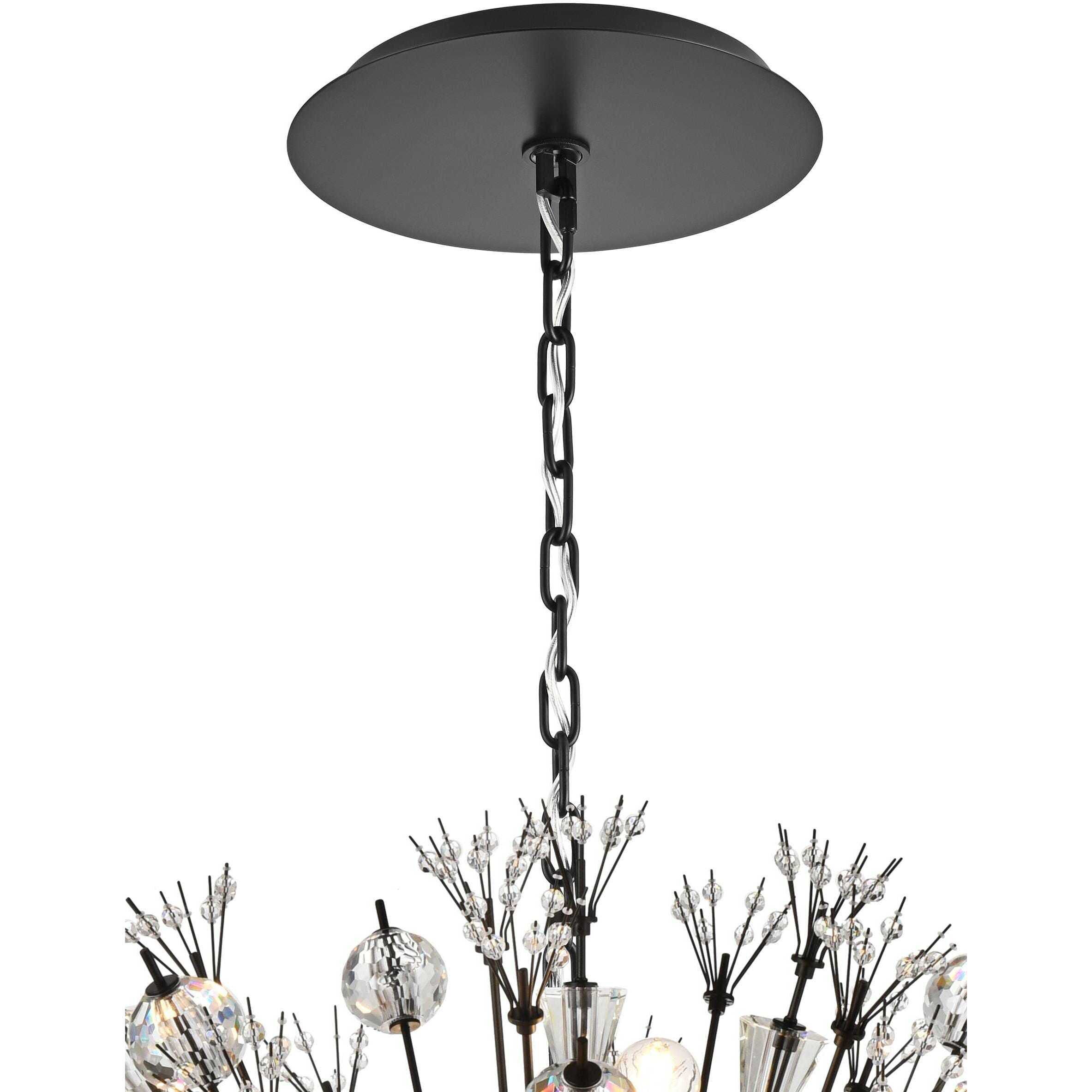 Vera 32 Light 44 inch Black Pendant Ceiling Light
