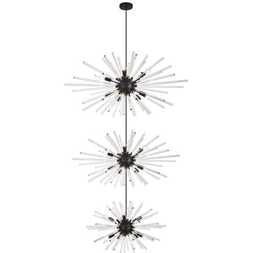 Sienna 30 Light 46 inch Black Chandelier Ceiling Light