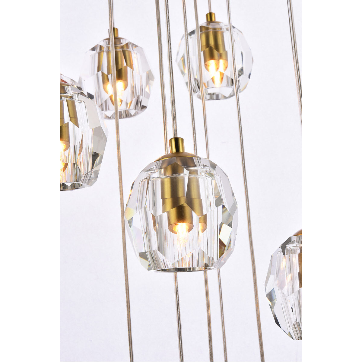 Eren 18 Light 19.7 inch Gold Pendant Ceiling Light
