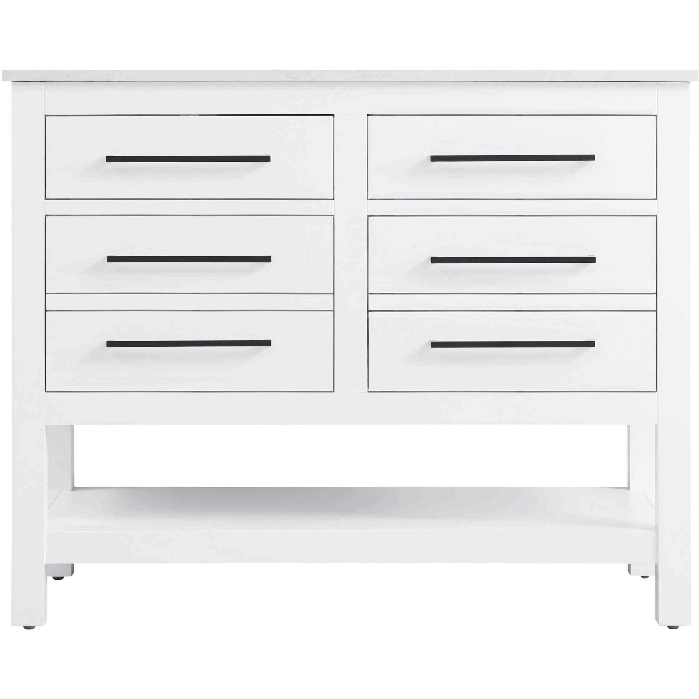 Karson 42 X 34 inch White Bathroom Vanity Cabinet