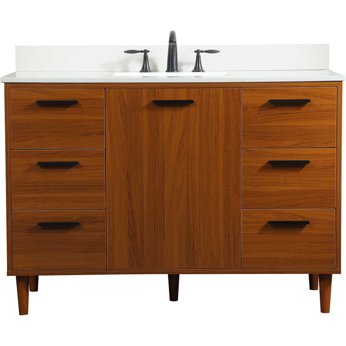 Baldwin 48 X 22 X 34 inch Teak Vanity Sink Set