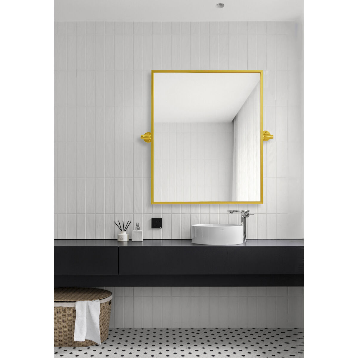 Everly 24 X 20 inch Gold Mirror