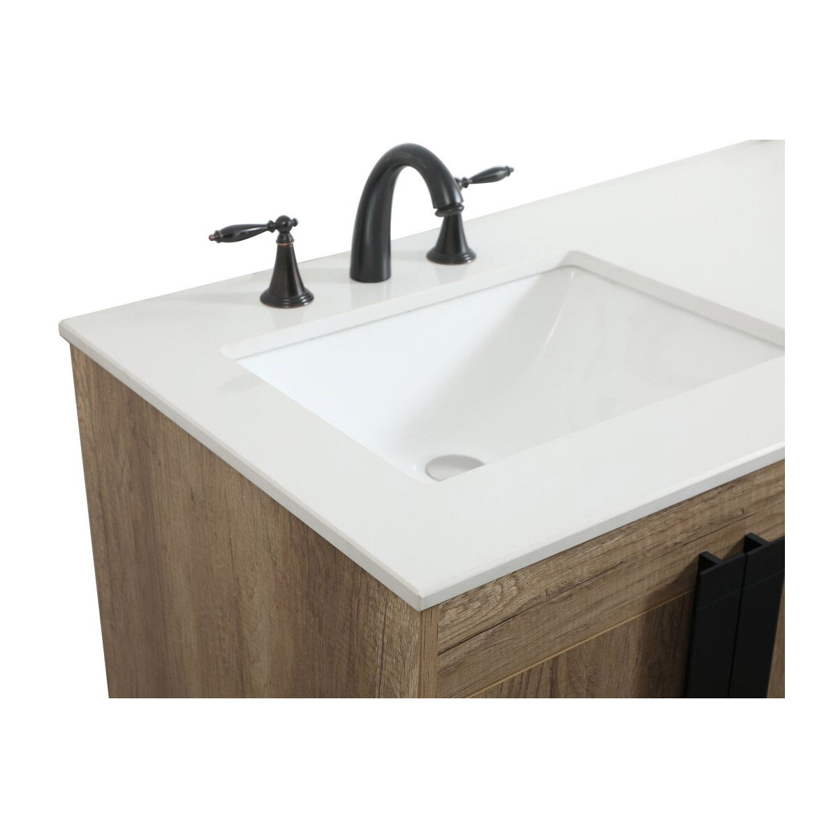 Eugene 60 X 22 X 33.5 inch Natural Oak Vanity Sink Set