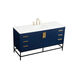 Eugene 60 X 22 X 34 inch Blue Vanity Sink Set