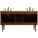 Cyrus 60 X 22 X 34 inch Teak Vanity Sink Set