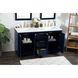 Blake 60 X 22 X 34 inch Blue Vanity Sink Set