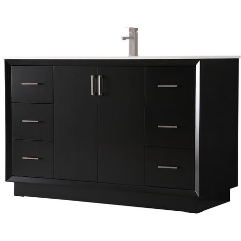 Hayes 54 X 22 X 35 inch Black Vanity Sink Set