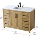 Alina 48 X 34 inch Linen Oak Bathroom Vanity Cabinet