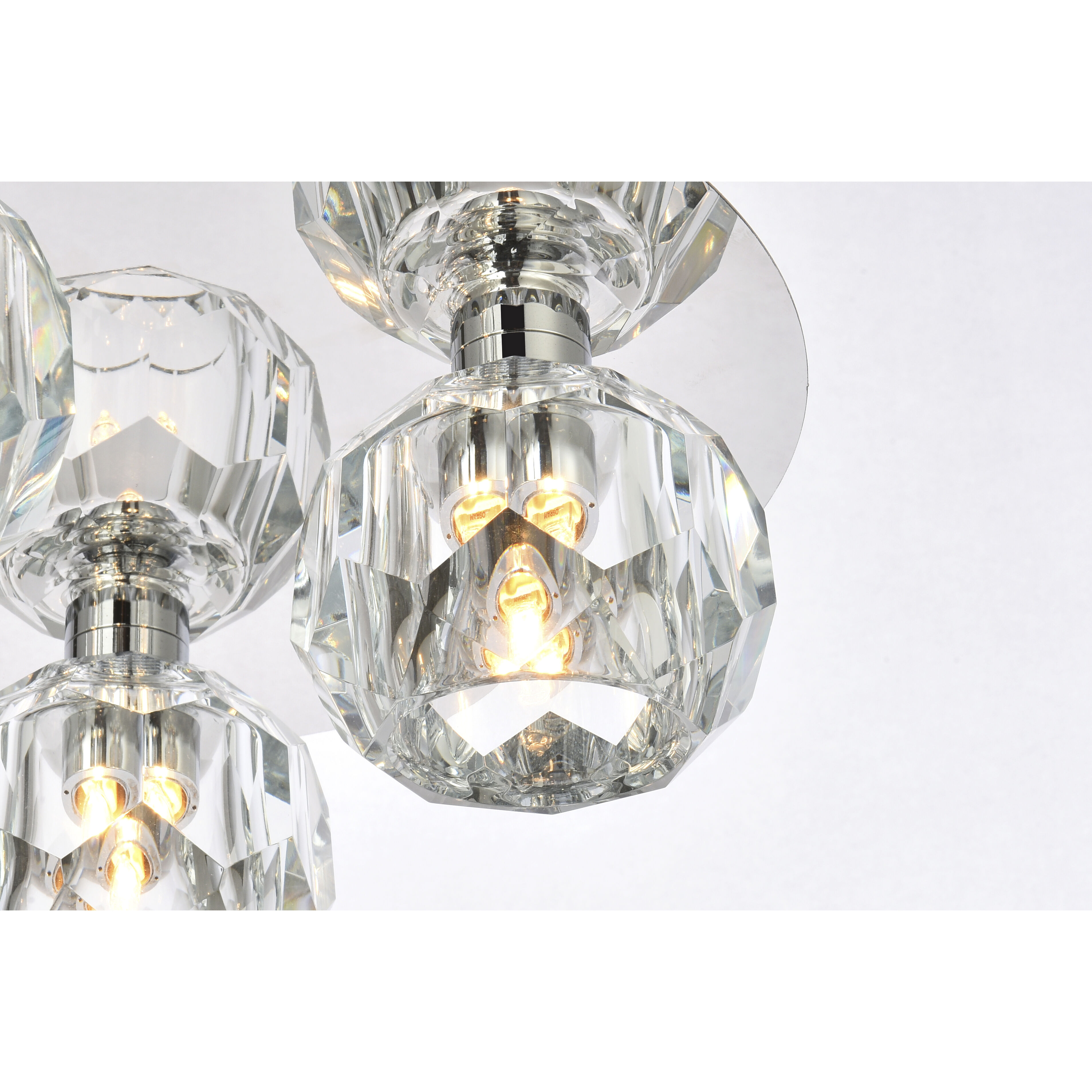 Graham 4 Light 14 inch Chrome Flush Mount Ceiling Light