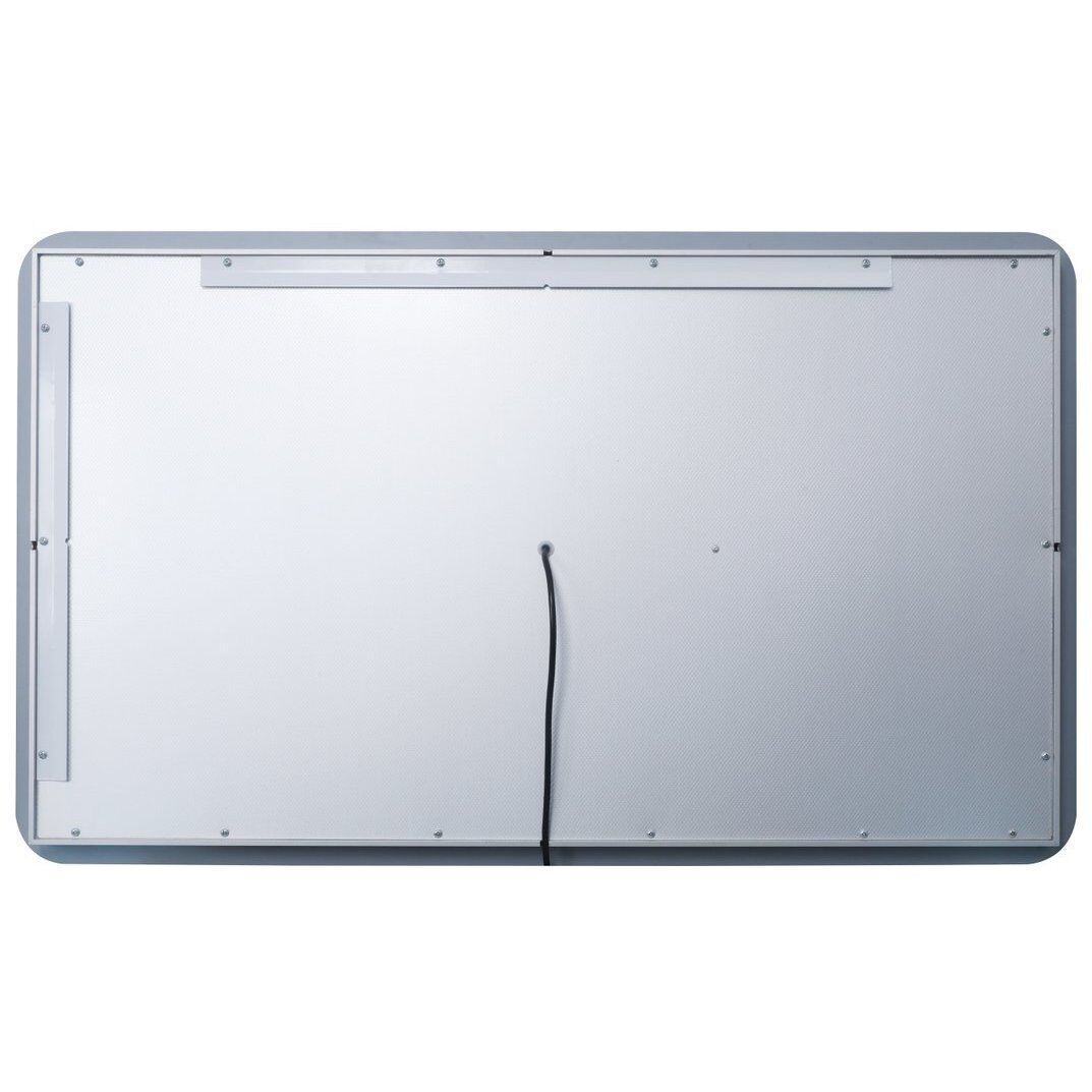Genesis 40 X 20 inch Glossy White LED Mirror