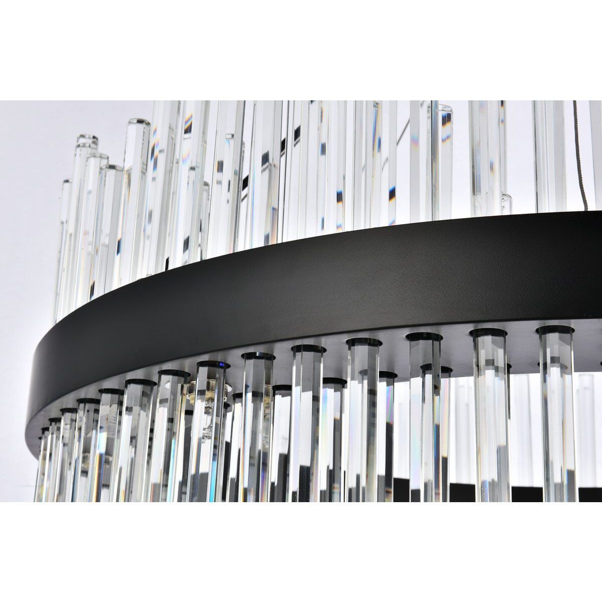 Dallas 18 Light 32 inch Black Chandelier Ceiling Light