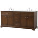 Americana 72 X 22 X 35 inch Teak Vanity Sink Set