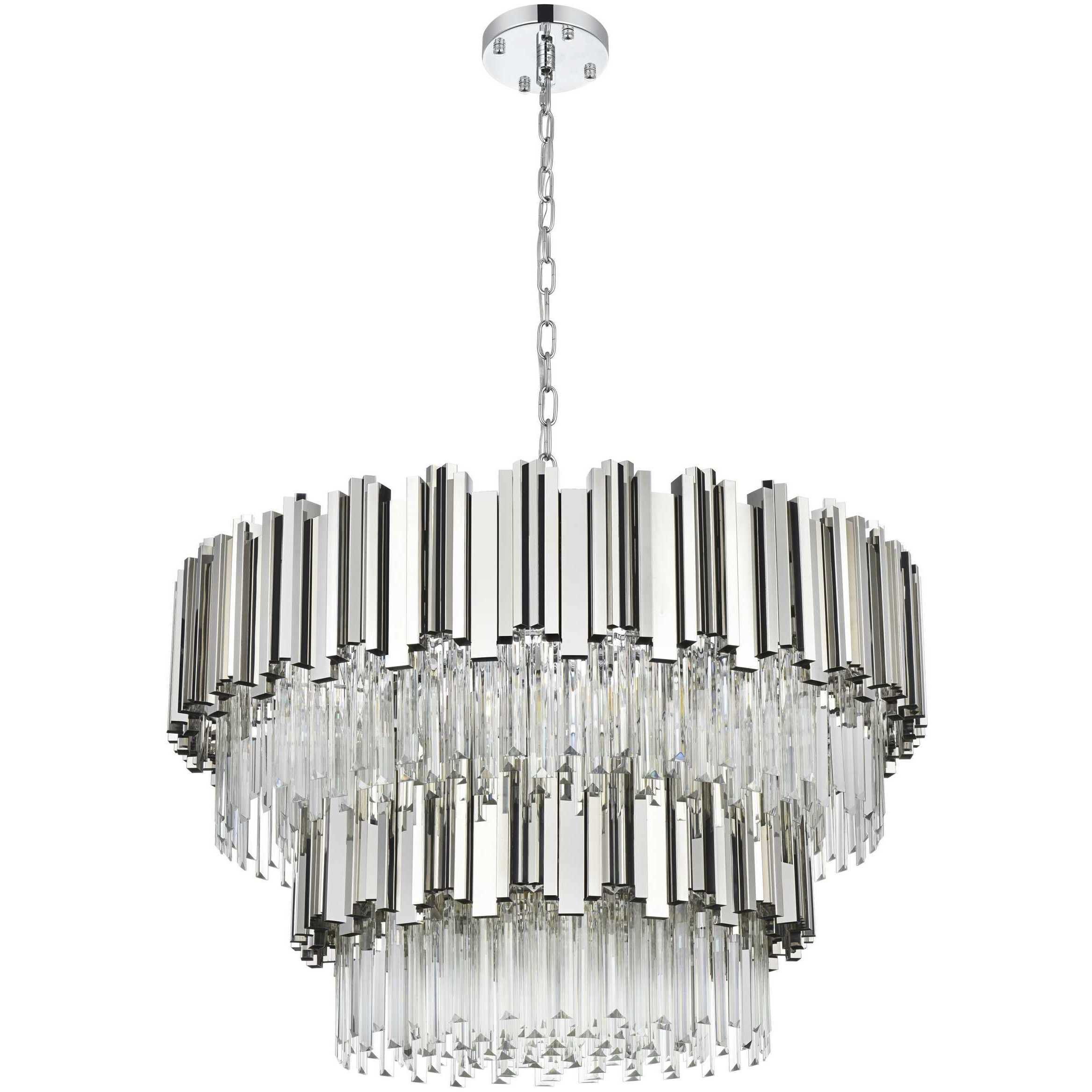 Willow 12 Light 32 inch Chrome Chandelier Ceiling Light