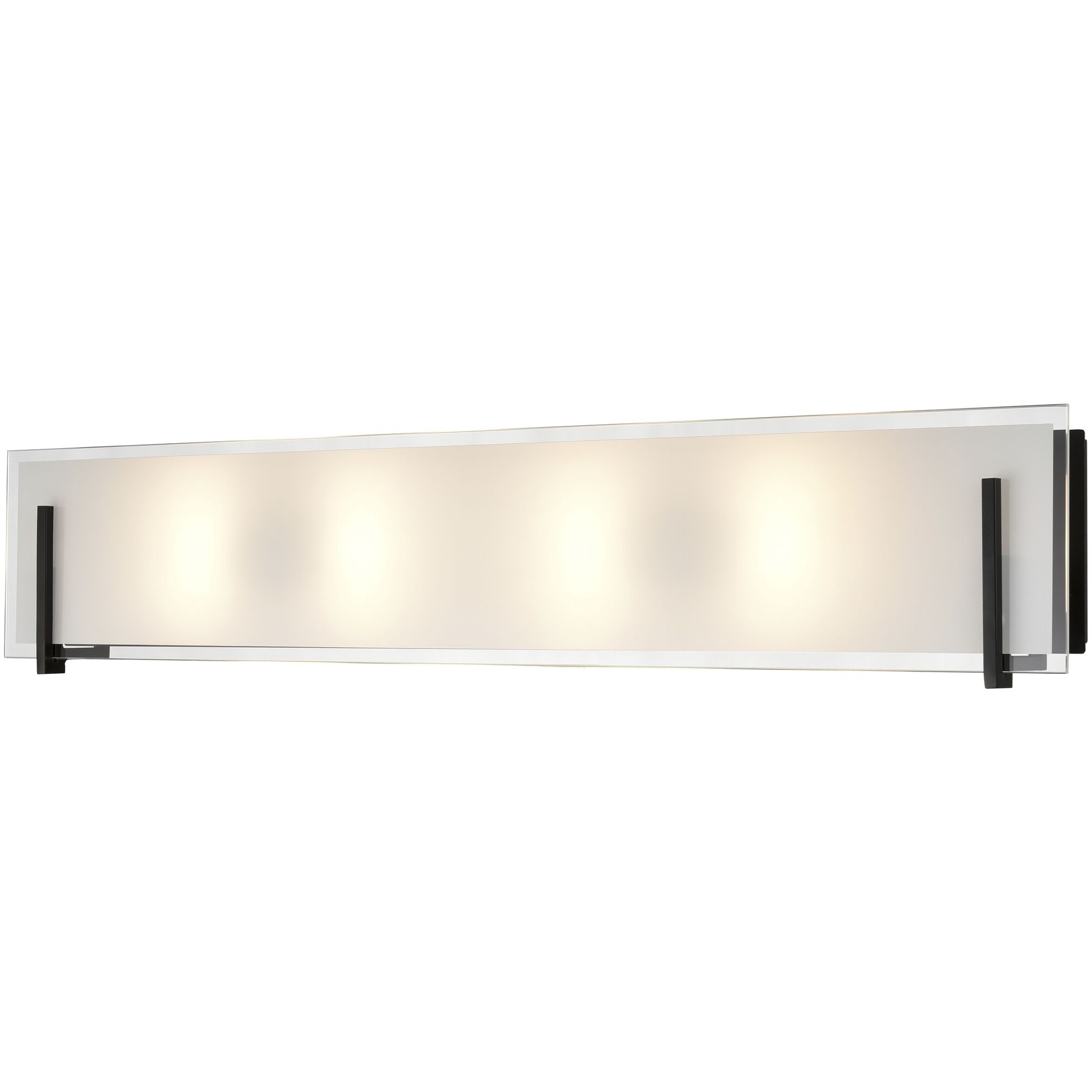 Geneva 4 Light 30 inch Ebony Bath Vanity Wall Light