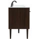 Cyrus 60 X 22 X 34 inch Walnut Vanity Sink Set