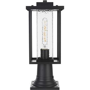 Philip 1 Light 17 inch Black Outdoor Post Light