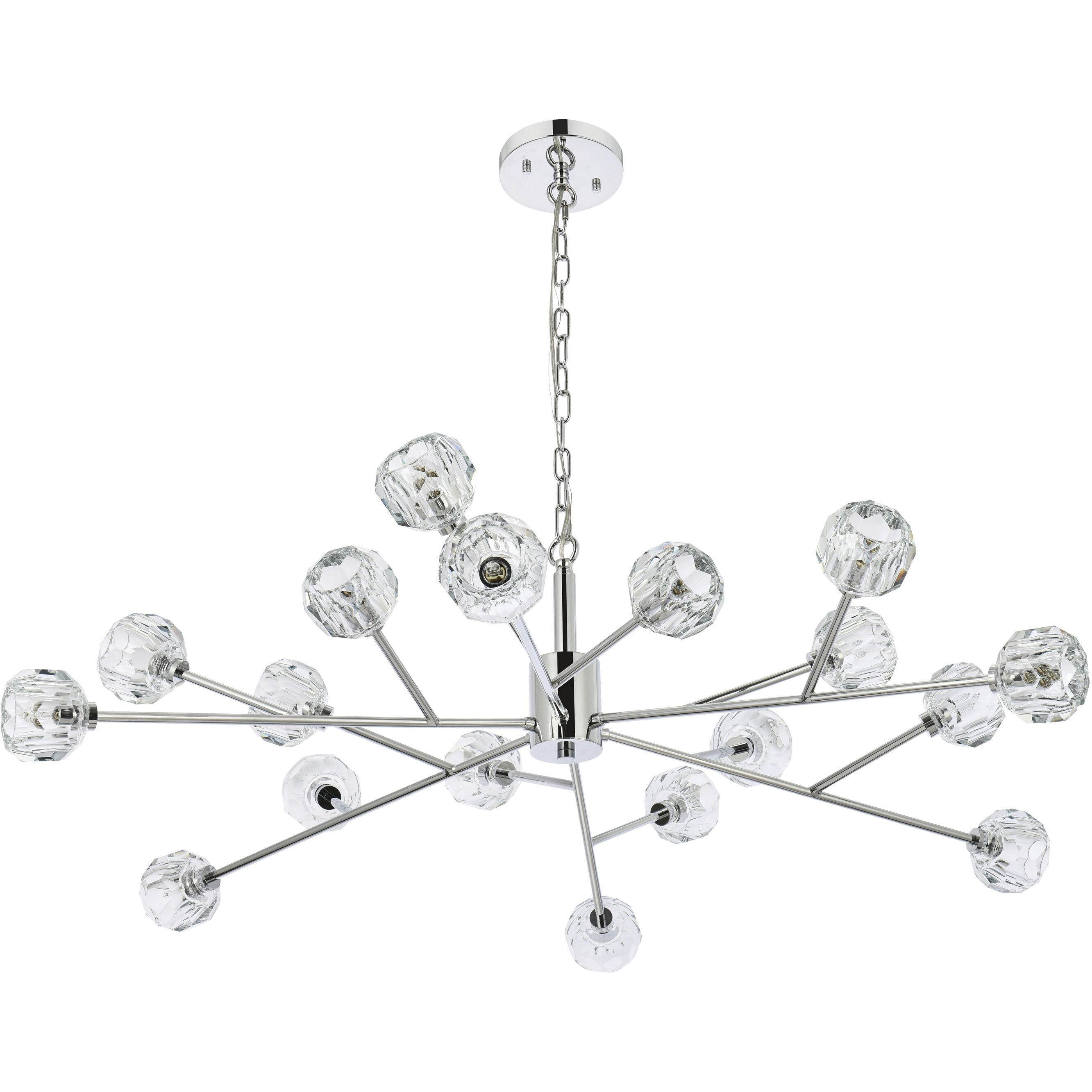Graham 18 Light 48 inch Chrome Pendant Ceiling Light