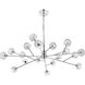 Graham 18 Light 48 inch Chrome Pendant Ceiling Light