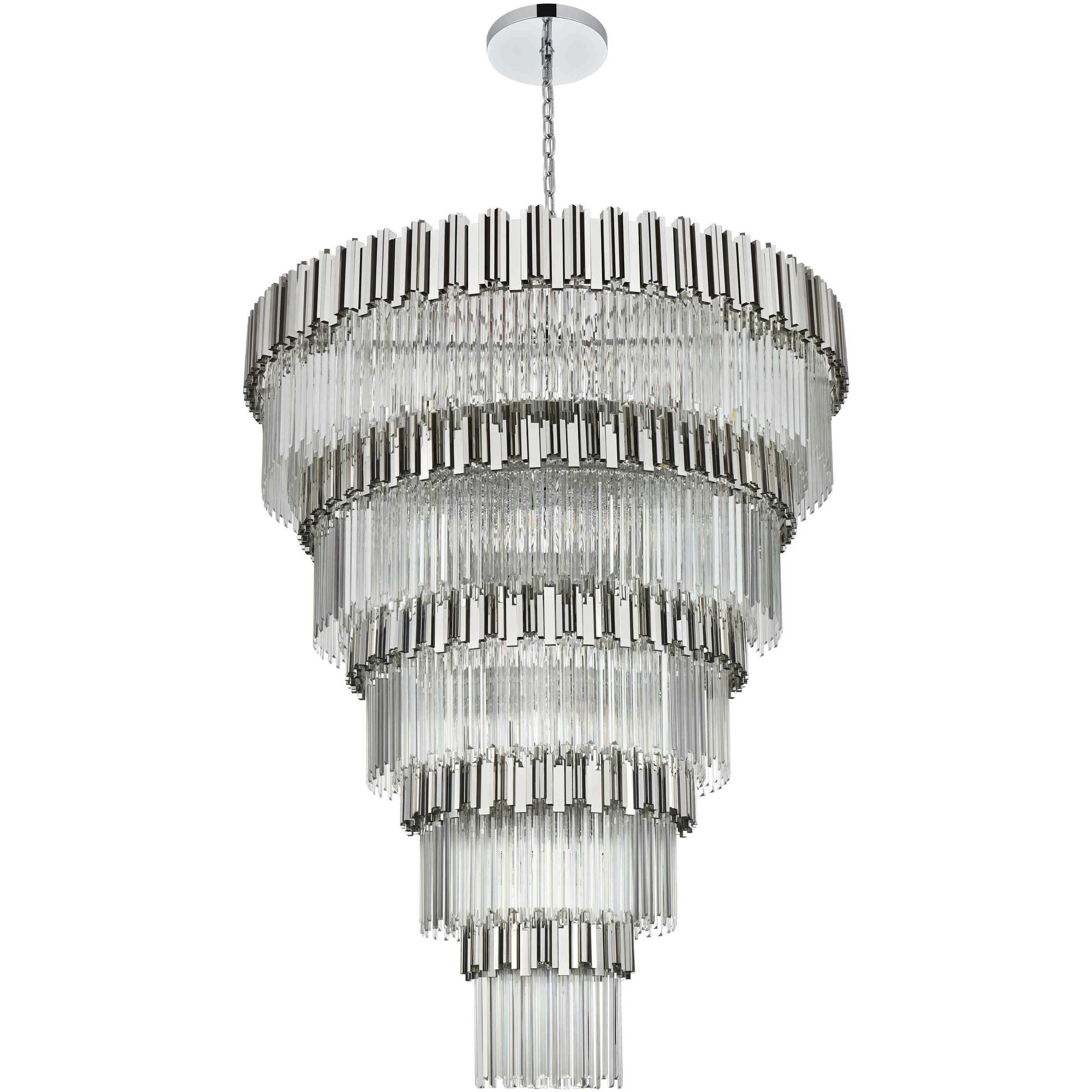 Willow 43 Light 59 inch Chrome Chandelier Ceiling Light