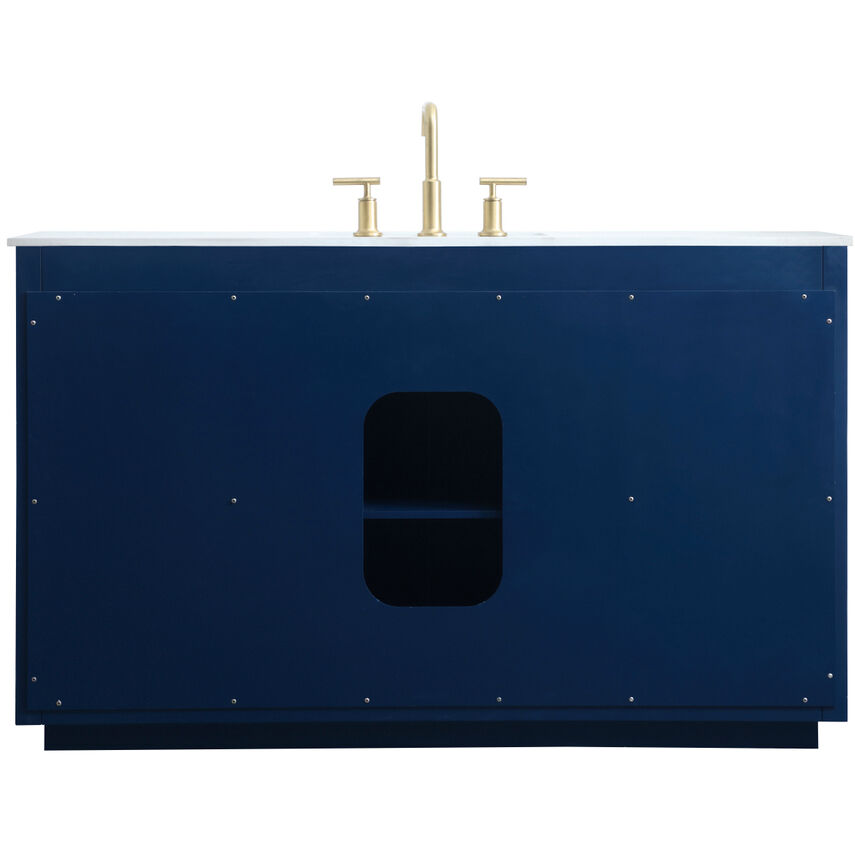 Blake 54 X 22 X 34 inch Blue Vanity Sink Set