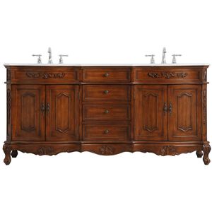 Danville 72 X 21 X 36 inch Teak Vanity Sink Set