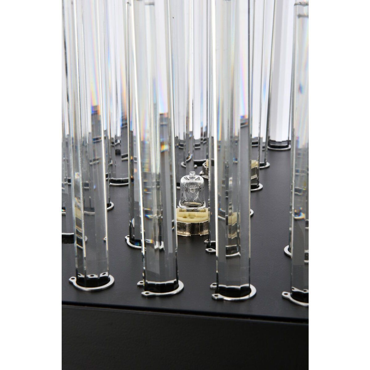 Dallas 20 Light 36 inch Black Linear Chandelier Ceiling Light 