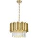 Willow 4 Light 16 inch Satin Gold Chandelier Ceiling Light