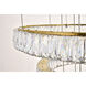 Monroe LED 34 inch Gold Chandelier Ceiling Light