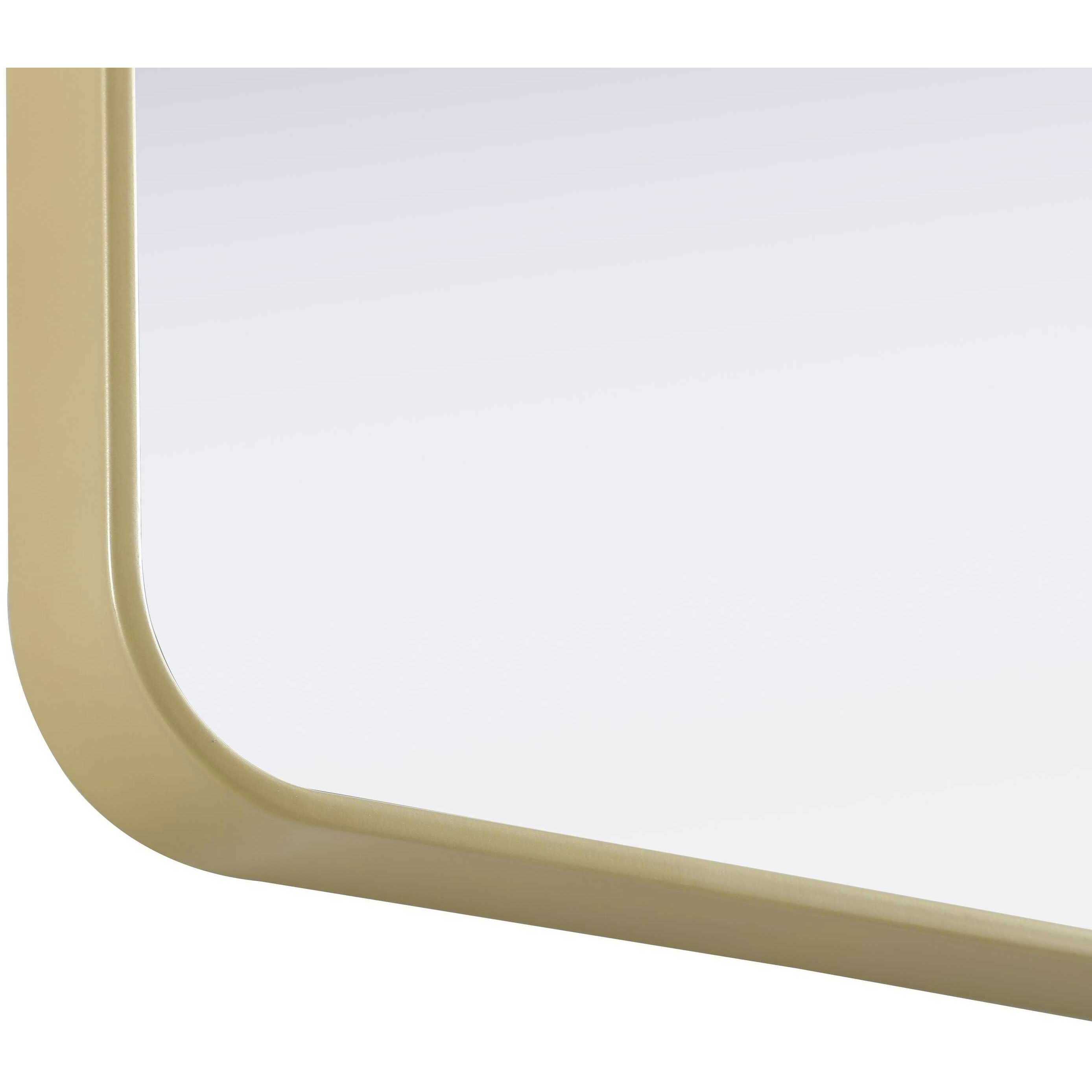 Remy 36 X 36 inch Brass Mirror