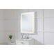 Helios 36 X 27 inch Silver Lighted Wall Mirror 