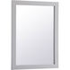 Aqua 32 X 24 inch Grey Wall Mirror