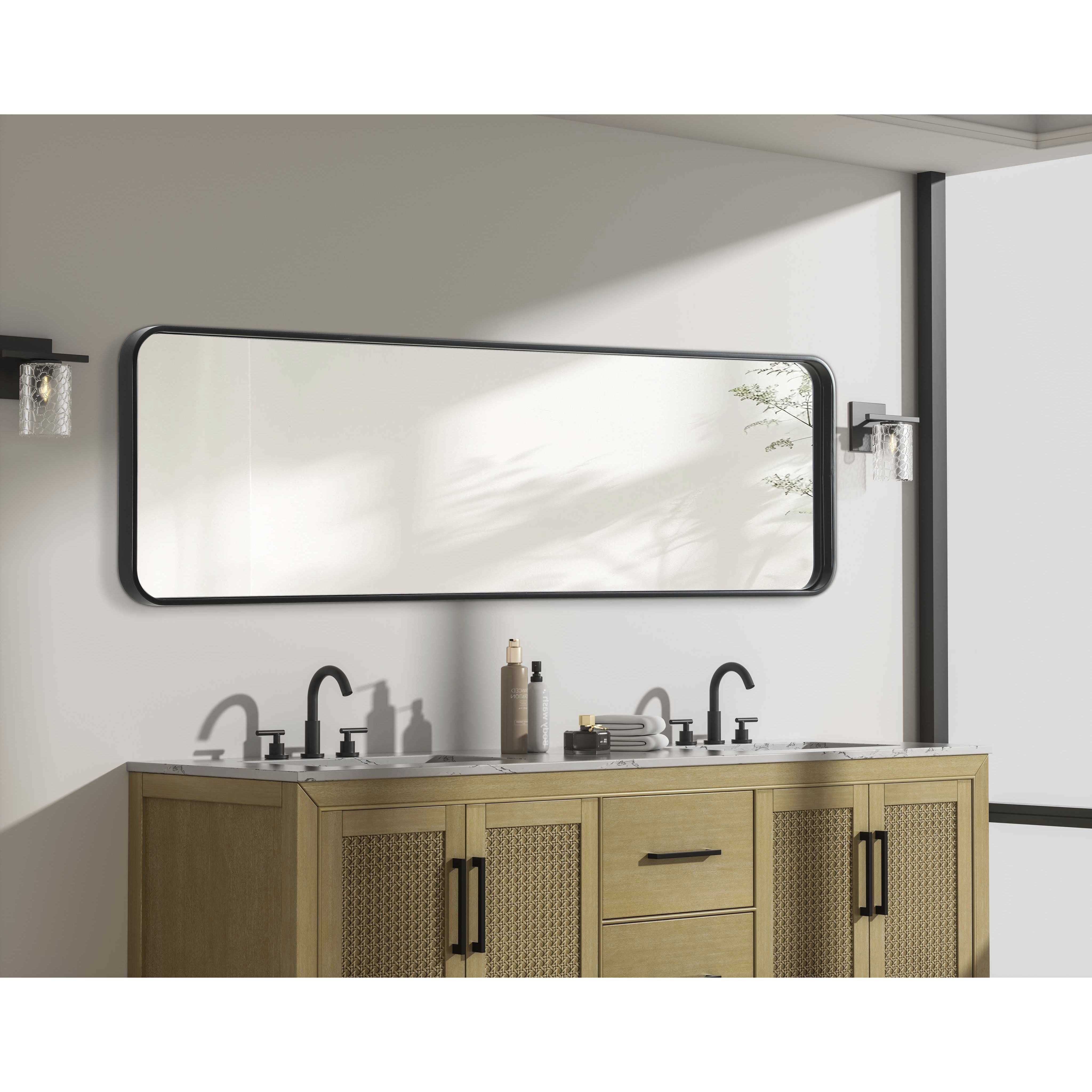 Remy 60 X 18 inch Black Mirror