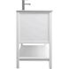 Heath 60 X 21.5 X 35 inch White Vanity Sink Set