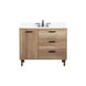 Baldwin 42 X 22 X 34 inch Natural Oak Vanity Sink Set