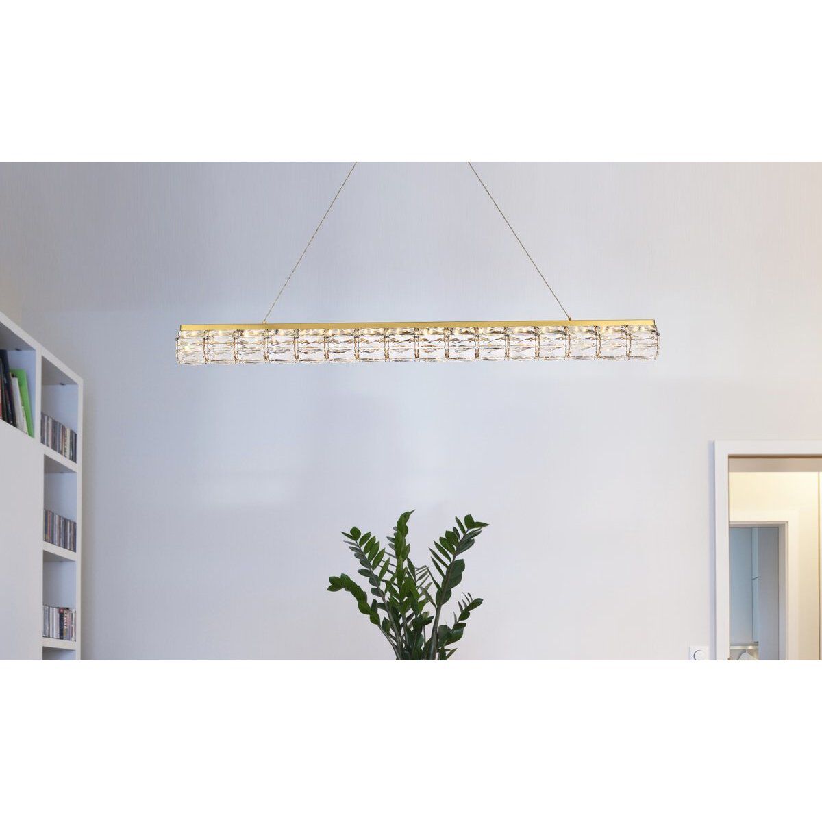 Valetta 1 Light 48 inch Gold Linear Pendant Ceiling Light
